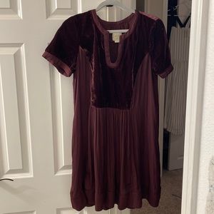 Anthropologie size M burgundy/wine dress